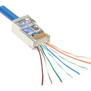 Tripp Lite   Cat6 RJ45 Pass-Through FTP Modular Plug, 100 Pack network connector N232-100-FTP