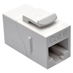 Tripp Lite   Straight-Through Modular In-Line Snap-In Coupler network coupler TAA Compliant white N235-001-WH