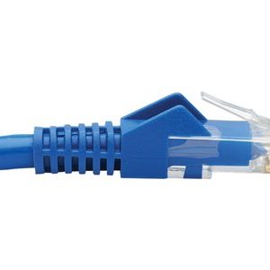 Tripp Lite   Cat6 Keystone Jack Cable Assembly Unshielded, PoE+, RJ45 M/F, 18 in., Blue network extension cable 1.5 ft blue N237-F18N-WHSH