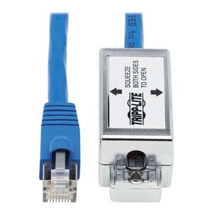 Tripp Lite   Cat6a Junction Box Cable Assembly Surface Mount, Shielded, PoE+, RJ45/110 Punchdown, 18 in., Blue network cable 1.5 ft blue N237A-P18N-WHSH
