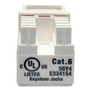 Tripp Lite   Cat6/Cat5e 110 Punch Down Keystone Jack modular insert N238-001-WH