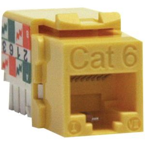 Tripp Lite   Cat6/Cat5e 110 Punch Down Keystone Jack modular insert N238-001-YW