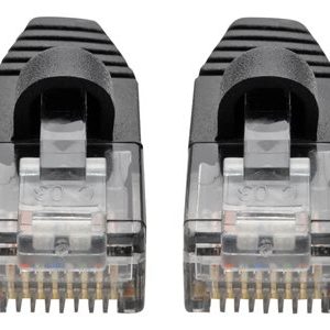 Tripp Lite   Cat6a 10G Snagless Molded Slim UTP Network Patch Cable (RJ45 M/M), Black, 1 ft. patch cable 1 ft black N261-S01-BK