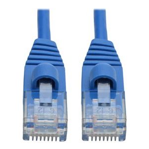 Tripp Lite   Cat6a 10G Snagless Molded Slim UTP Network Patch Cable (RJ45 M/M), Blue, 3 ft. patch cable 3 ft blue N261-S03-BL