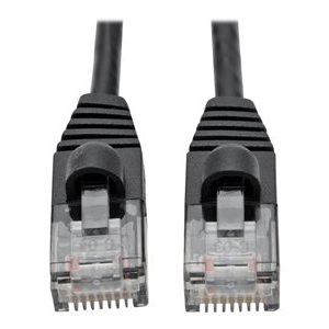 Tripp Lite   Cat6a 10G Snagless Molded Slim UTP Network Patch Cable (RJ45 M/M), Black, 4 ft. patch cable 4 ft black N261-S04-BK