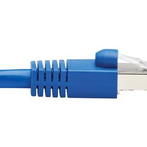 Tripp Lite   Cat6a 10G-Certified Snagless F/UTP Network Patch Cable (RJ45 M/M), PoE, CMR-LP, Blue, 20 ft. patch cable 20 ft blue N261P-020-BL