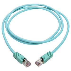 Tripp Lite   Cat6a 10G-Certified Snagless Shielded STP Ethernet Cable (RJ45 M/M), PoE, Aqua, 6 ft. patch cable 6 ft aqua N262-006-AQ