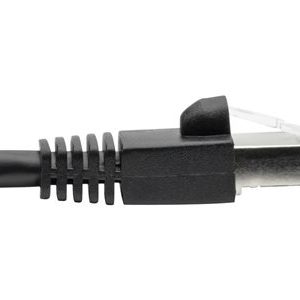 Tripp Lite   Cat6a 10G-Certified Snagless Shielded STP Ethernet Cable (RJ45 M/M), PoE, Black, 6 ft. patch cable 6 ft black N262-006-BK