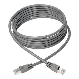 Tripp Lite   Cat6a 10G-Certified Snagless Shielded STP Network Patch Cable (RJ45 M/M), PoE, Gray, 10 ft. patch cable 10 ft gray N262-010-GY