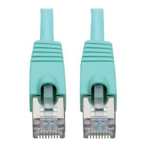 Tripp Lite   Cat6a 10G-Certified Snagless Shielded STP Ethernet Cable (RJ45 M/M), PoE, Aqua, 12 ft. patch cable 12 ft aqua N262-012-AQ
