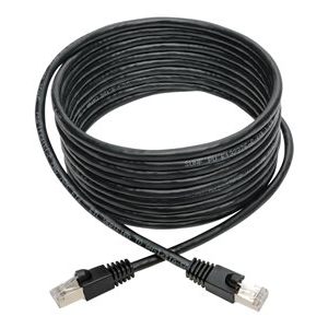 Tripp Lite   Cat6a 10G-Certified Snagless Shielded STP Ethernet Cable (RJ45 M/M), PoE, Black, 12 ft. patch cable 12 ft black N262-012-BK