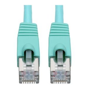 Tripp Lite   Cat6a 10G-Certified Snagless Shielded STP Network Patch Cable (RJ45 M/M), PoE, Aqua, 14 ft. patch cable 14 ft aqua N262-014-AQ