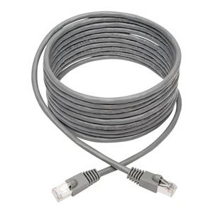 Tripp Lite   Cat6a 10G-Certified Snagless Shielded STP Network Patch Cable (RJ45 M/M), PoE, Gray, 14 ft. patch cable 14 ft gray N262-014-GY