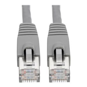 Tripp Lite   Cat6a 10G-Certified Snagless Shielded STP Ethernet Cable (RJ45 M/M), PoE, Gray, 15 ft. patch cable 15 ft gray N262-015-GY