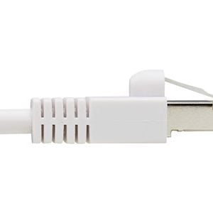 Tripp Lite   Safe-IT Cat6a 10G-Certified Snagless Antimicrobial S/FTP Ethernet Cable (RJ45 M/M), PoE, White, 7 ft. network cable 7 ft white N262AB-007-WH
