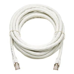 Tripp Lite   Cat8 25G/40G-Certified Snagless S/FTP Ethernet Cable (RJ45 M/M), PoE, White, 15 ft. patch cable 15 ft white N272-015-WH