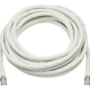 Tripp Lite   Cat8 25G/40G-Certified Snagless Shielded S/FTP Network Ethernet Cable (RJ45 M/M), PoE, White, 12.19 m patch cable 40 ft white N272-040-WH