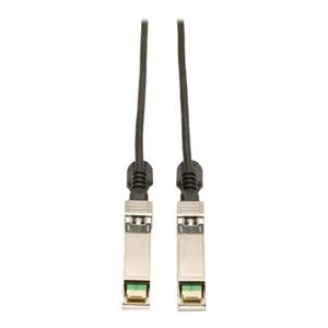Tripp Lite   1.5M SFP+ 10Gbase-CU Twinax Passive Copper Cable SFP-H10GB-CU1-5M Compatible Black 5ft 5′ direct attach cable 5 ft black N280-005-BK