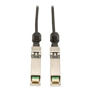 Tripp Lite   2.5M SFP+ 10Gbase-CU Twinax Passive Copper Cable SFP-H10GB-CU2-5M Compatible Black 8ft 8′ direct attach cable 8 ft black N280-008-BK