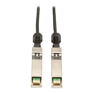Tripp Lite   2M SFP+ 10Gbase-CU Twinax Passive Copper Cable SFP-H10GB-CU2M Compatible Black 6ft 6′ direct attach cable 6.6 ft black N280-02M-BK