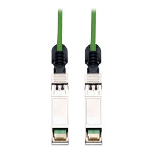 Tripp Lite   3M SFP+ 10Gbase-CU Twinax Passive Copper Cable SFP-H10GB-CU3M Compatible Green 10ft 10′ direct attach cable 10 ft green N280-03M-GN