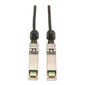 Tripp Lite   5M SFP+ 10Gbase-CU Twinax Passive Copper Cable SFP-H10GB-CU5M Compatible Black 16ft 16′ direct attach cable 16.4 ft black N280-05M-BK