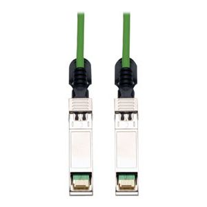 Tripp Lite   5M SFP+ 10Gbase-CU Twinax Passive Copper Cable SFP-H10GB-CU5M Compatible Green 16ft 16′ direct attach cable 16.4 ft green N280-05M-GN
