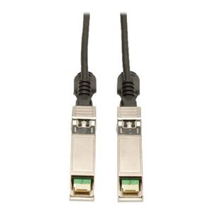Tripp Lite   6M SFP+ 10Gbase-CU Twinax Passive Copper Cable Black 20ft 20′ direct attach cable 19.7 ft black N280-06M-BK