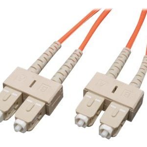 Tripp Lite   0.3M Duplex Multimode 62.5/125 Fiber Optic Patch Cable SC/SC 1′ 1ft 0.3 Meter patch cable 0.3 m orange N306-001