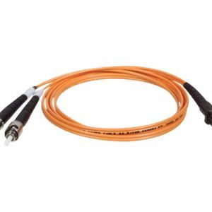 Tripp Lite   1M Duplex Multimode 62.5/125 Fiber Optic Patch Cable MTRJ/ST 3′ 3ft 1 Meter patch cable 0.9 m orange N308-003