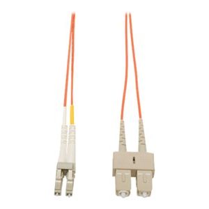 Tripp Lite   2M Duplex Multimode 62.5/125 Fiber Optic Patch Cable LC/SC 6′ 6ft 2 Meter patch cable 2 m N316-02M
