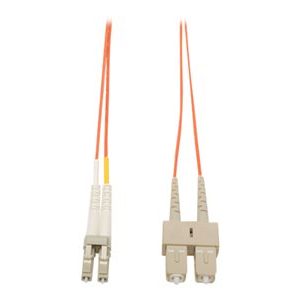 Tripp Lite   3M Duplex Multimode 62.5/125 Fiber Optic Patch Cable LC/SC 10′ 10ft 3 Meter patch cable 3 m N316-03M