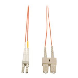 Tripp Lite   76M Duplex Multimode 62.5/125 Fiber Optic Patch Cable LC/SC 250′ 250ft 76 Meter patch cable 76 m orange N316-76M