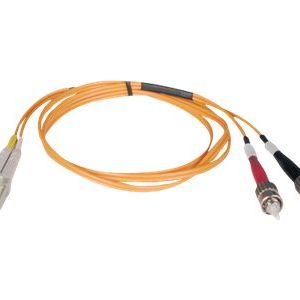 Tripp Lite   3M Duplex Multimode 62.5/125 Fiber Optic Patch Cable LC/ST 10′ 10ft 3 Meter patch cable 3 m N318-03M