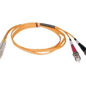 Tripp Lite   15M Duplex Multimode 62.5/125 Fiber Optic Patch Cable LC/ST 50′ 50ft 15 Meter patch cable 15 m orange N318-15M