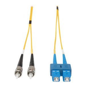 Tripp Lite   3M Duplex Singlemode 9/125 Fiber Optic Patch Cable SC/ST 10′ 10ft 3 Meter patch cable 3 m yellow N354-03M