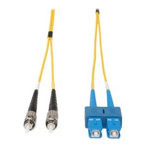 Tripp Lite   5M Duplex Singlemode 9/125 Fiber Optic Patch Cable SC/ST 16′ 16ft 5 Meter patch cable 5 m yellow N354-05M