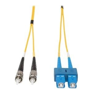 Tripp Lite   15M Duplex Singlemode 9/125 Fiber Optic Patch Cable SC/ST 50′ 50ft 15 Meter patch cable 15 m yellow N354-15M