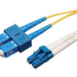 Tripp Lite   1M Duplex Singlemode 9/125 Fiber Optic Patch Cable LC/SC 3′ 3ft 1 Meter patch cable 1 m yellow N366-01M