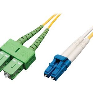 Tripp Lite   2M Duplex Singlemode 9/125 Fiber Optic Patch Cable LC/SC/APC 6′ 6ft 2 Meter patch cable 2 m yellow N366-02M-AP
