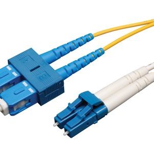 Tripp Lite   2M Duplex Singlemode 9/125 Fiber Optic Patch Cable LC/SC 6′ 6ft 2 Meter patch cable 2 m yellow N366-02M