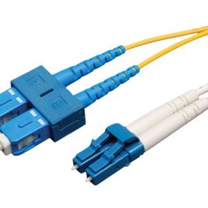 Tripp Lite   5M Duplex Singlemode 9/125 Fiber Optic Patch Cable LC/SC 16′ 16ft 5 Meter patch cable 5 m yellow N366-05M