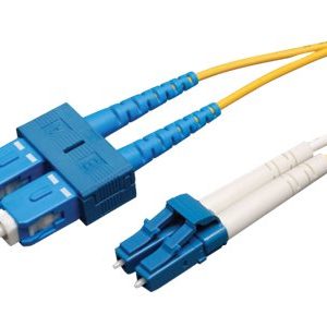Tripp Lite   10M Duplex Singlemode 9/125 Fiber Optic Patch Cable LC/SC 33′ 33ft 10 Meter patch cable 10 m yellow N366-10M