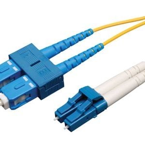 Tripp Lite   20M Duplex Singlemode 9/125 Fiber Optic Patch Cable LC/SC 65′ 65ft 20 Meter patch cable 20 m yellow N366-20M