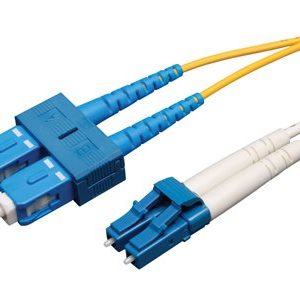 Tripp Lite   30M Duplex Singlemode 9/125 Fiber Optic Patch Cable LC/SC 100′ 100ft 30 Meter patch cable 30 m yellow N366-30M