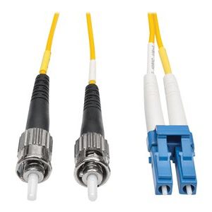 Tripp Lite   1M Duplex Singlemode 9/125 Fiber Optic Patch Cable LC/ST 3′ 3ft 1 Meter patch cable 1 m yellow N368-01M