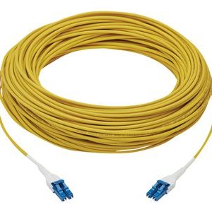 Tripp Lite   100G Duplex Singlemode 9/125 OS2 Armored Fiber Optic Cable (LC/LC Duplex M/M), LSZH, Yellow, 50 m (164 ft.) network cable 50 m wh… N370-50M-AR