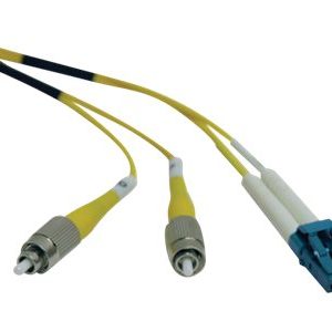 Tripp Lite   2M Duplex Singlemode 9/125 Fiber Optic Patch Cable LC/FC 6′ 6ft 2 Meter patch cable 2 m yellow N378-02M