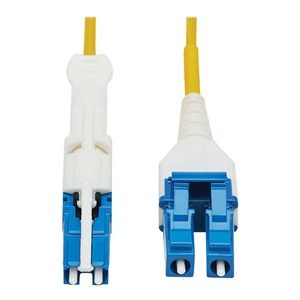Tripp Lite   400G Duplex Singlemode 9/125 OS2 Fiber Optic Cable (CS-UPC/LC-UPC), Round LSZH Jacket, Yellow, 1 m network cable 1 m blue, yellow N381L-01M