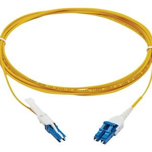 Tripp Lite   400G Duplex Singlemode 9/125 OS2 Fiber Optic Cable (CS-UPC/LC-UPC), Round LSZH Jacket, Yellow, 5 m network cable 5 m blue, yellow N381L-05M